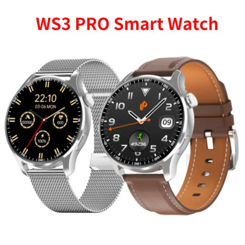 

Смарт-часы WS3 PRO водонепроницаемые с поддержкой Bluetooth и Пульсометром