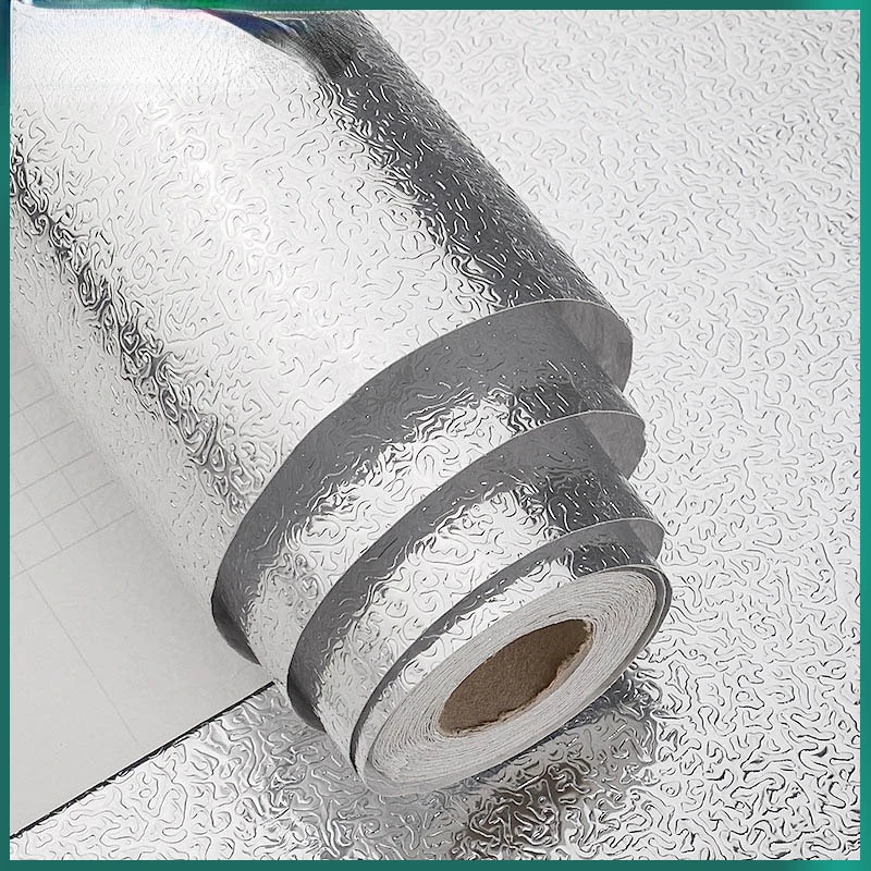 

Multifunction Kitchen Stickers Oil-proof Waterproof Aluminum Foil DIY Kitchen Stove Cabinet Self Adhesive Wall Sticker