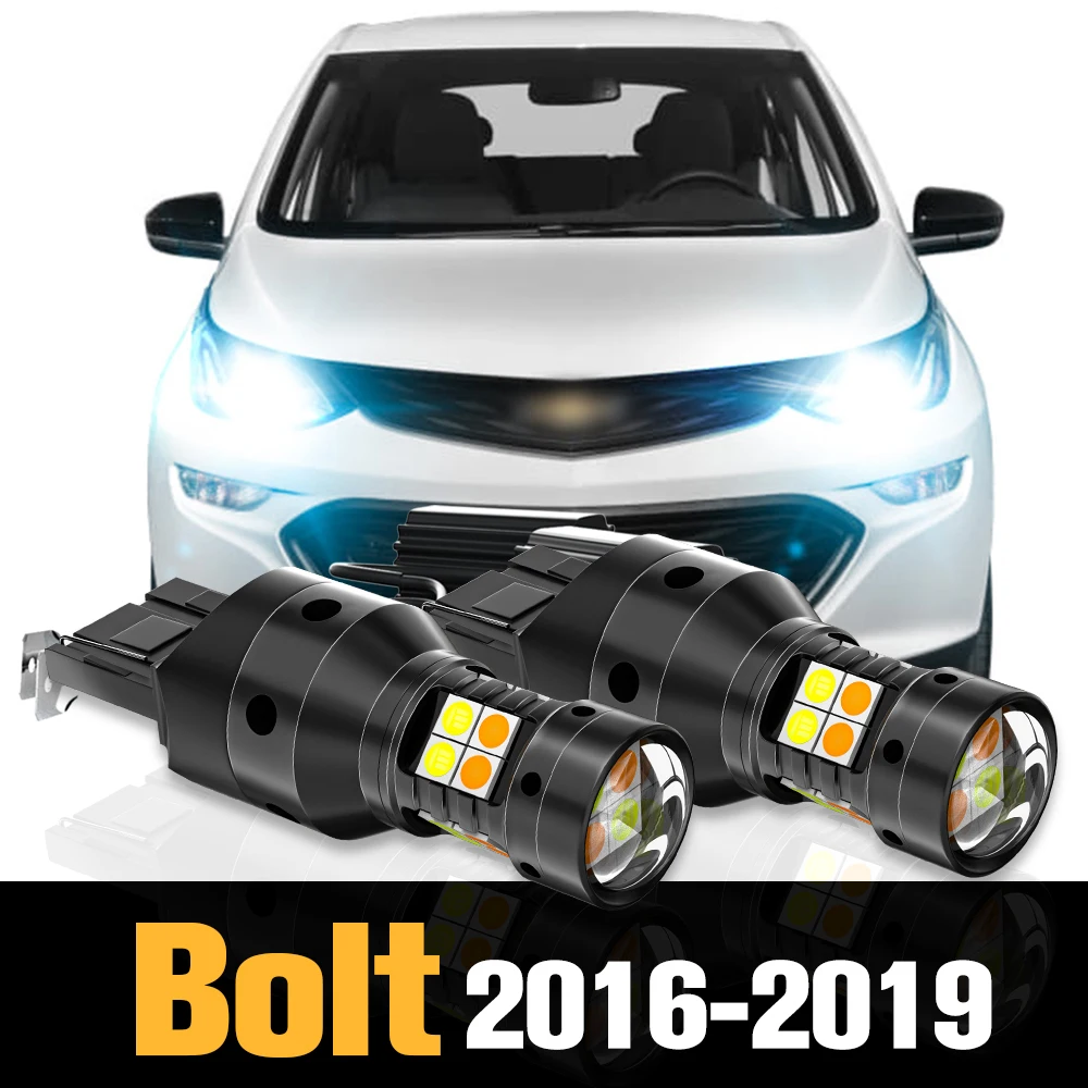 

2pcs Canbus LED Dual Mode Turn Signal+Daytime Running Light DRL Accessories For Chevrolet Bolt 2016-2019 2017 2018