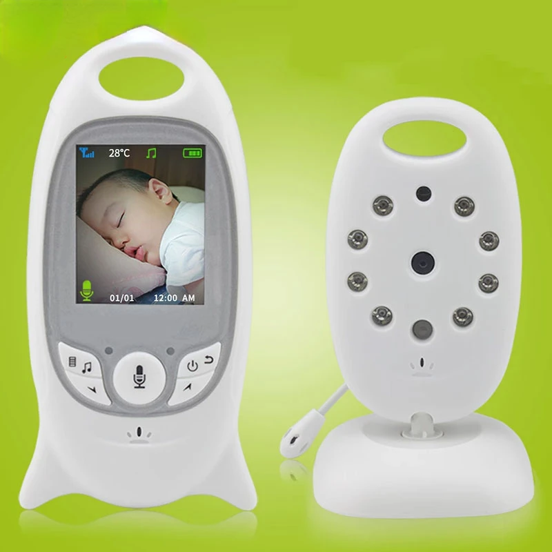 

Wireless Video Baby Monitor 2.0 inch Color Security Camera 2 Way Talk NightVision IR LED Temperature Monitoring with 8 Lullaby