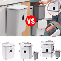 79l wall mounted trash can with lid waste bin kitchen cabinet door hanging trash bin garbage car recycle dustbin rubbish can