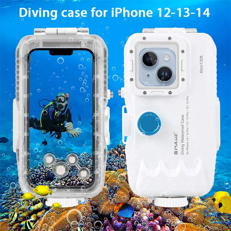 

Diving Phone Case for iPhone 14 pro max/13/12/11Series Underwater Housing Cover Waterproof Photo Video Taking