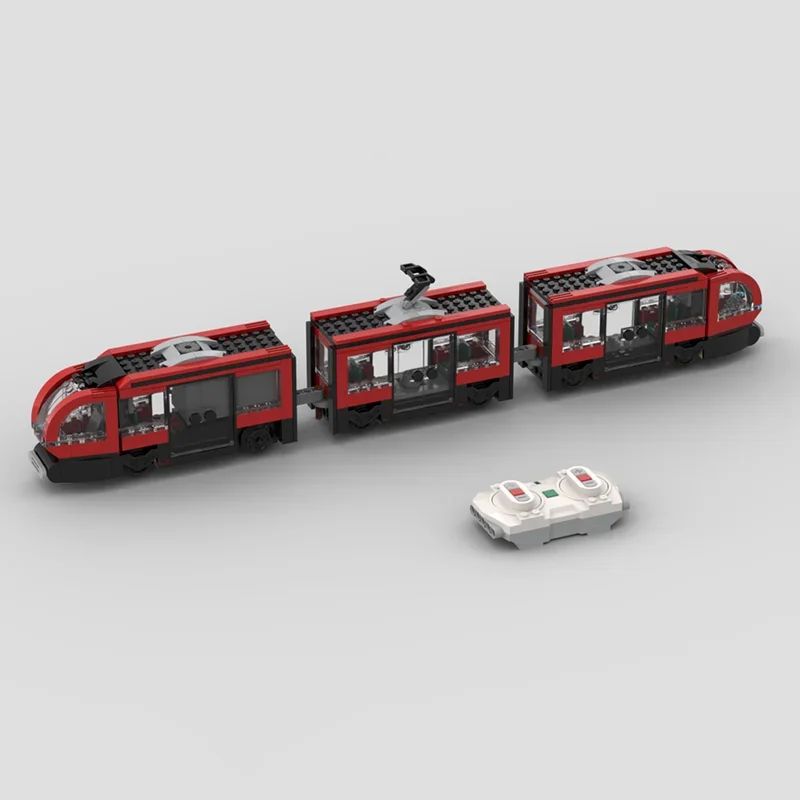 Строительные блоки Moc Tram в центре города моторизованные с приводом технология