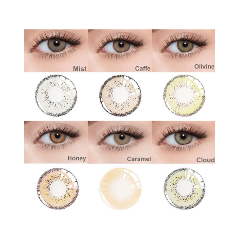 

2pcs(1Pair) Colored Contact Lenses Eye Athena Seriers Yearly Contact Lenses Color Cosmetic Contact Lens for Eyes Bio-essence