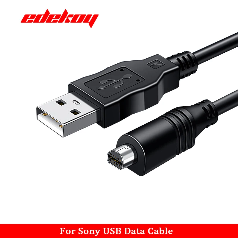Фото Кабель для синхронизации данных 1,5 м 5 футов Φ 10pin на USB для цифровой видеокамеры Sony Handycam, скачивание изображений и видео с камеры №3