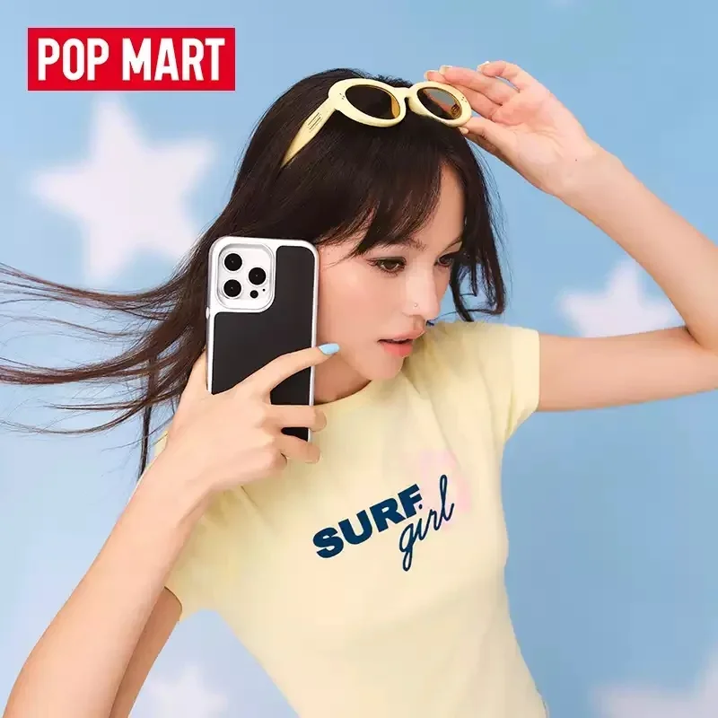 Фото Магнитный чехол POPMART (матовый серебристый) серии 16 PM 17 PM, загадочная коробка-сюрприз, фигурка персонажа аниме, милый подарок-украшение. №4