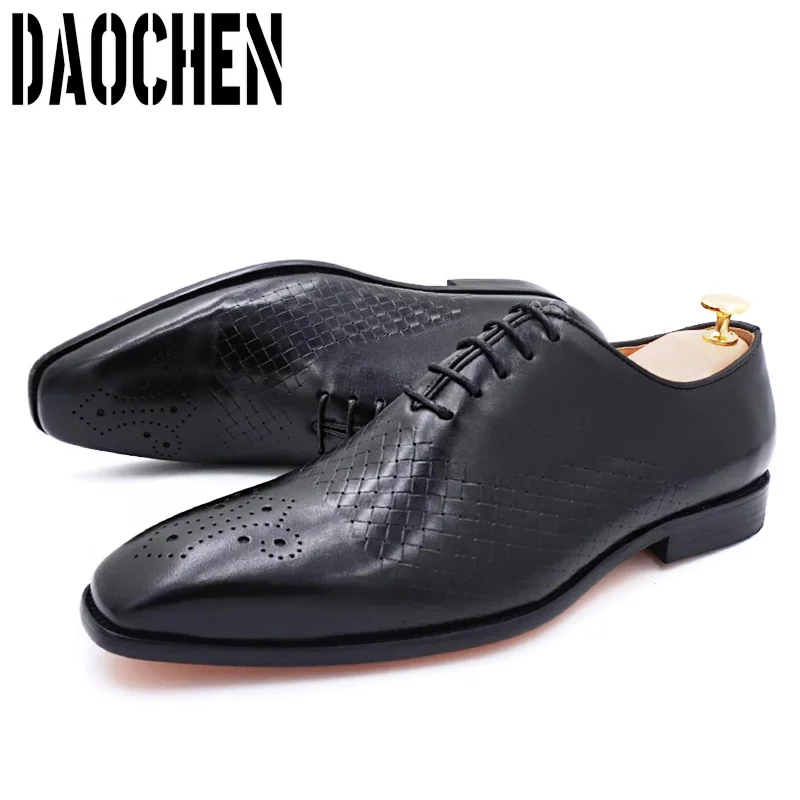 Luxury Italian Leather Dress Shoes Men 