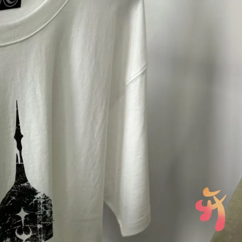 24FW летние американские уличные Клубные футболки THUG хлопковые топы с принтом и