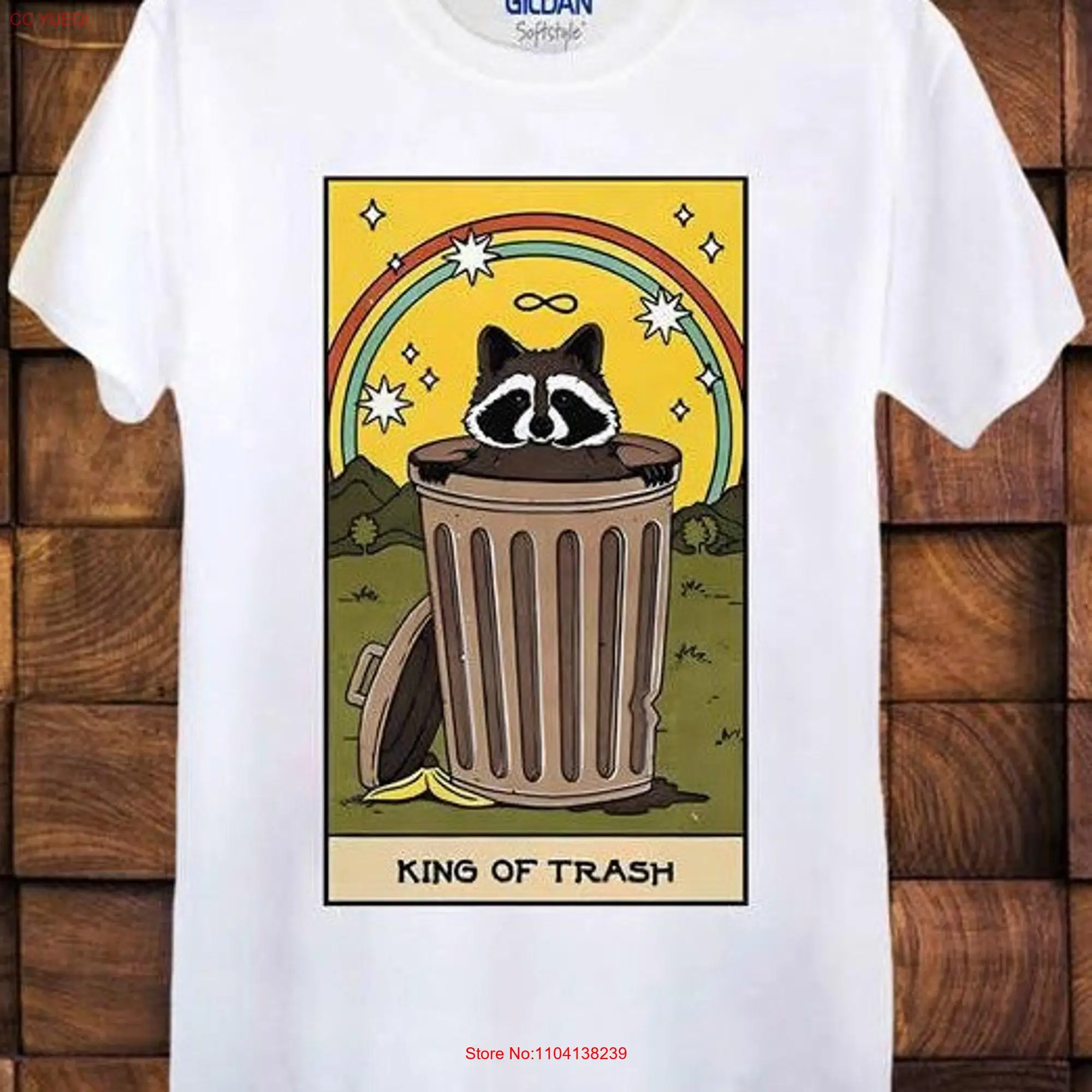 Футболка для влюбленных король мусора енота идеальный подарок мужчин и женщин