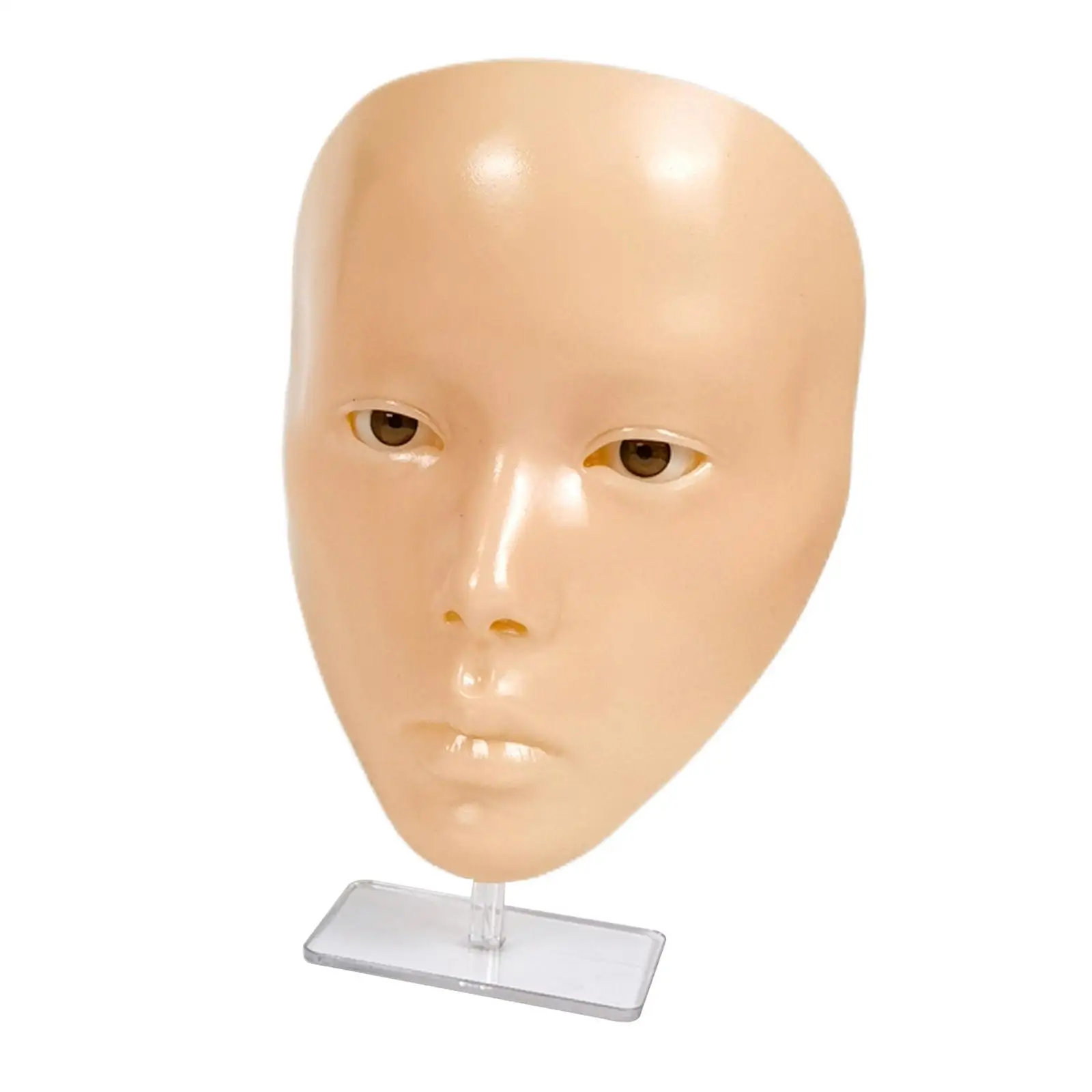 

Reusable Makeup Practice Face Washable Flexible Realistic Manikin Model Soft Touch 5D Silicone for Cosmetology Home Salon