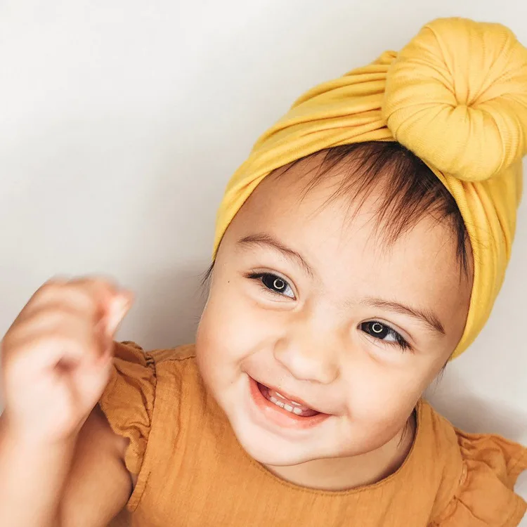 

2pcs Baby Hat Turban Baby Accessories Soft Hospital Caps Newborn Headwraps Toddler Girl Boy Cotton Beanie Caps Knot Infant