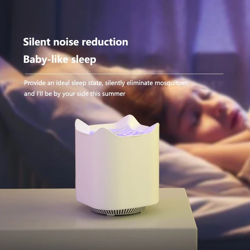 Фото Электрическая ловушка для комаров Xiaomi MIJIA с УФ-лампой, USB, бесшумная, для дома, спальни, кемпинга, от комаров и мух №3