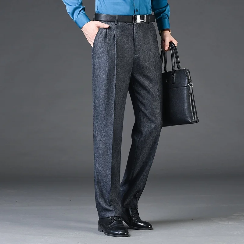 

2023 men's new suit business casual simple loose large size pants men