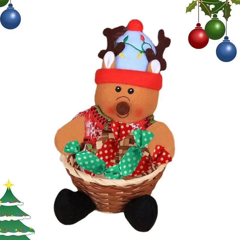 

Christmas Candy Bowl Christmas Candy Storage Basket Table Decorations Christmas Candy Bowl For Fruit Snacks Treats Chocolates