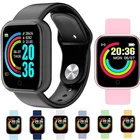 Смарт-часы Macaron Y68 D20, Bluetooth, 8 цветов, экран 1,44 дюйма, мужские и женские Смарт-часы, модные спортивные Смарт-часы Fitpro