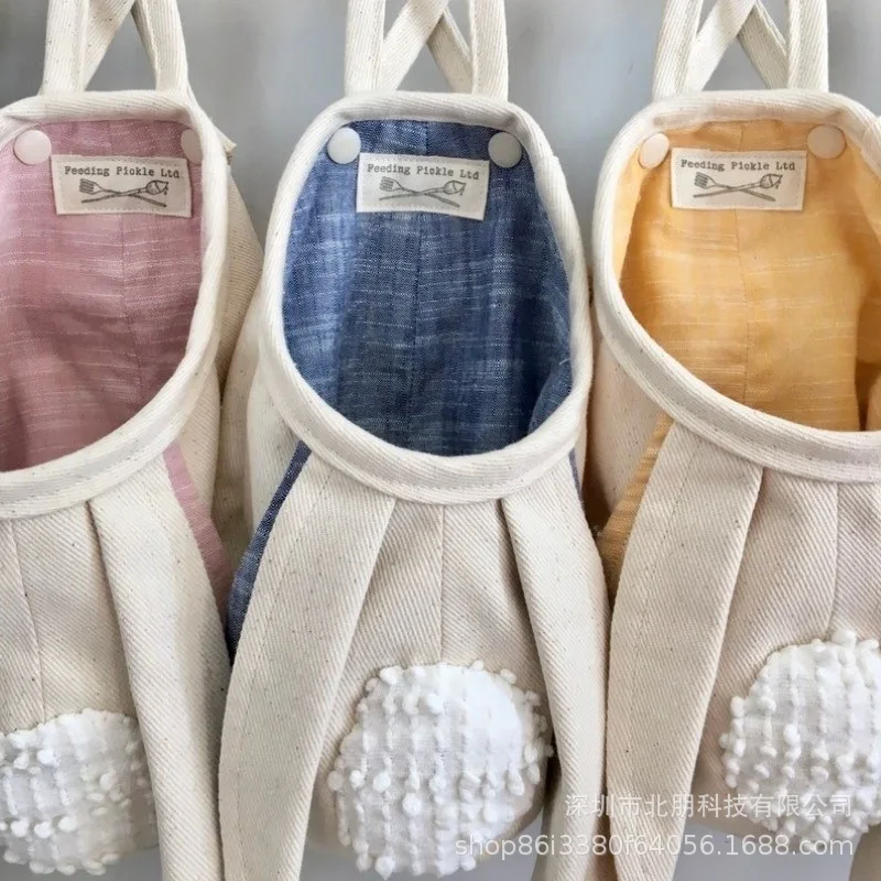 

Creative Cute Rabbit Ear Storage Bag Portable Hand Bag Easter Gift Hanging Tote Bag Fabric Open Pocket Rabbit Folding Handbag