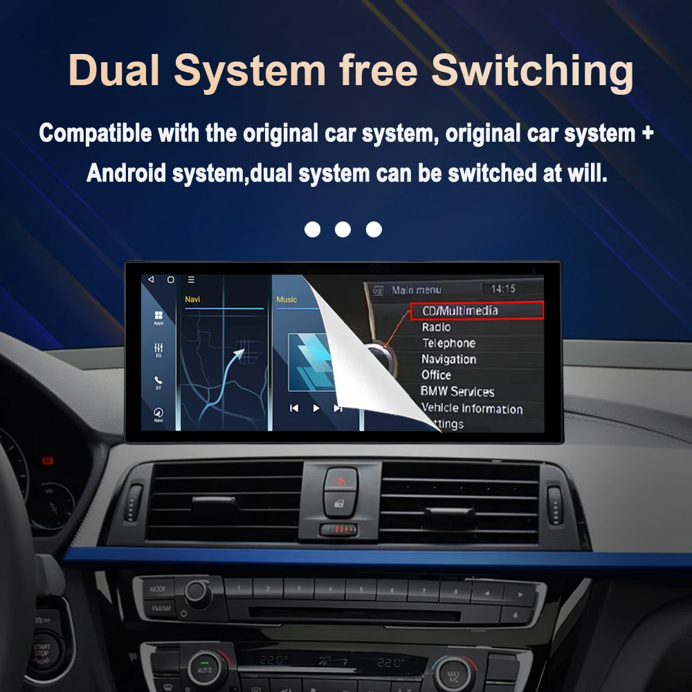 Фото Android 14 для BMW 5 серии F10 F11 2011 2012-2017 Автомобильный мультимедийный видеоплеер с сенсорным экраном Беспроводной Carplay GPS 4G Wi-Fi GPS №5
