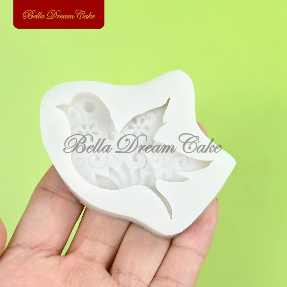 Мини-3D дизайн голубя мира силиконовая форма для помадки шоколада сделай сам
