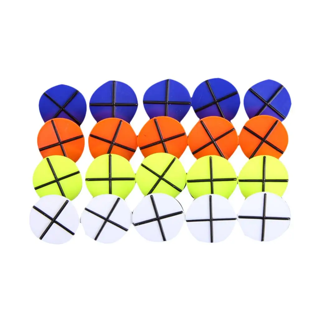 

20pcs Round Cross Symbol Golf Ball Mark & ​​amp; Q =