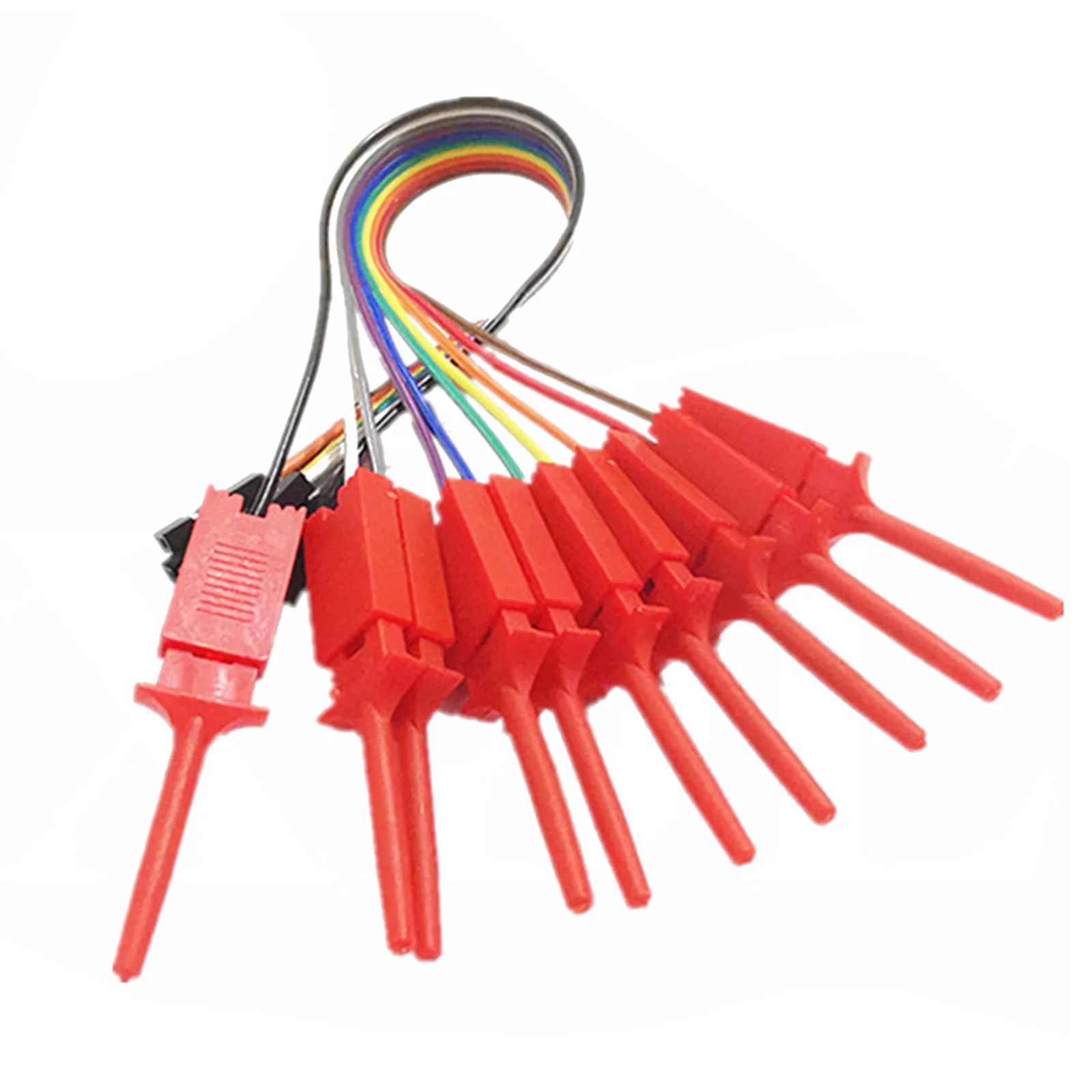 

1PC Logic Analyzer Cable Test Lead Hook Clip Line Kit,High Efficiency Logic Analyzer Cable Gripper Probe Test