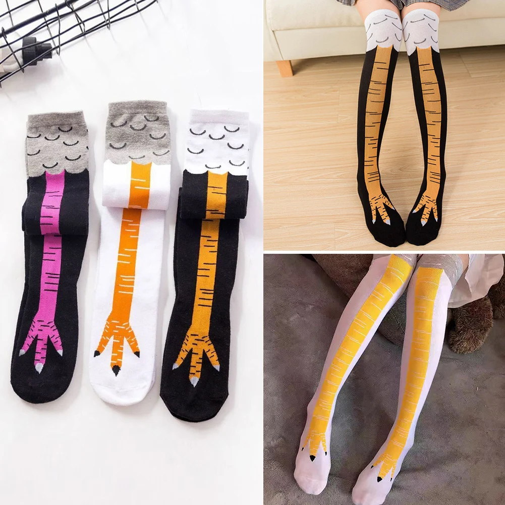 

Необычные носки с куриными лапами, забавные мультяшные хлопковые чулки, милые гольфы, чулки разных цветов, Новое поступление