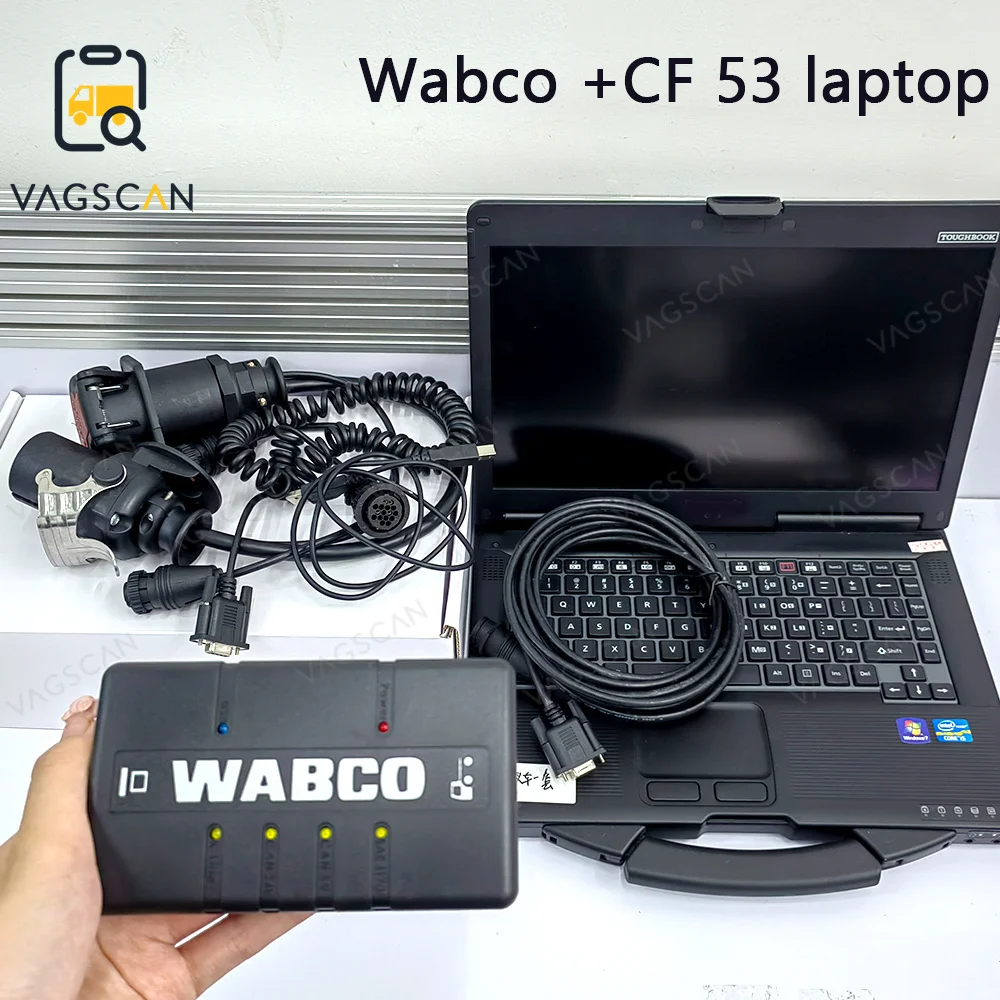 

CF53 Laptop Top Quality Heavy Duty Scanner For WABCO Diagnostic KIT Trailer and Truck Diagnostic System Interface (WDI)