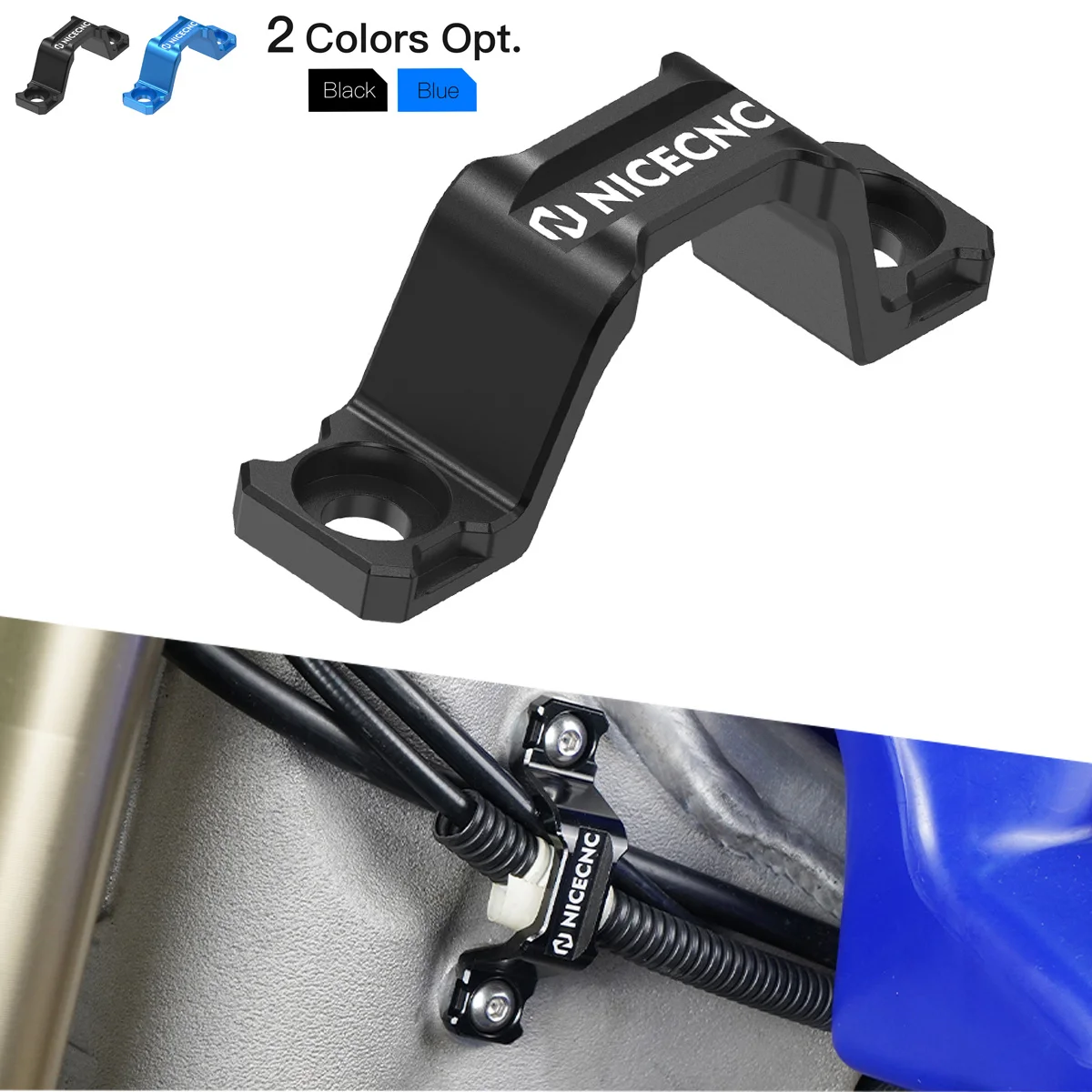

NiceCNC Billet Wire Harness Clamp For Yamaha YZ125 YZ125X YZ250 YZ250X YZ 125 250 X 125X Engine Clutch Line Clamp Cable Bracket