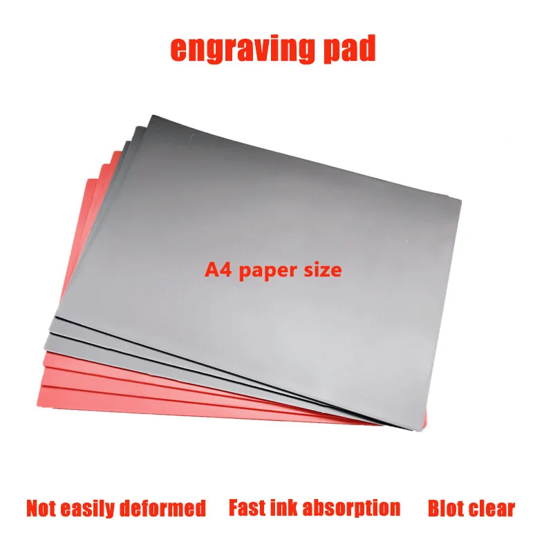 

Oil Abrasion Resistance Precise Rubber Sheet Pad for Laser Engraving Machine to Making Sealer Stamp A4 2.3mm Thick