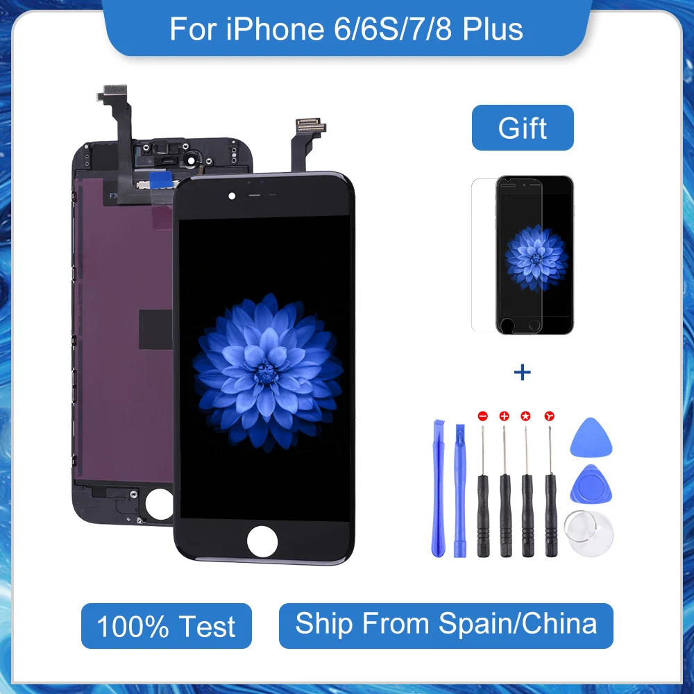 Elekworld для iPhone 6 6S 7 8 Plus сменный ЖК-экран дисплей без битых пикселей сенсорный