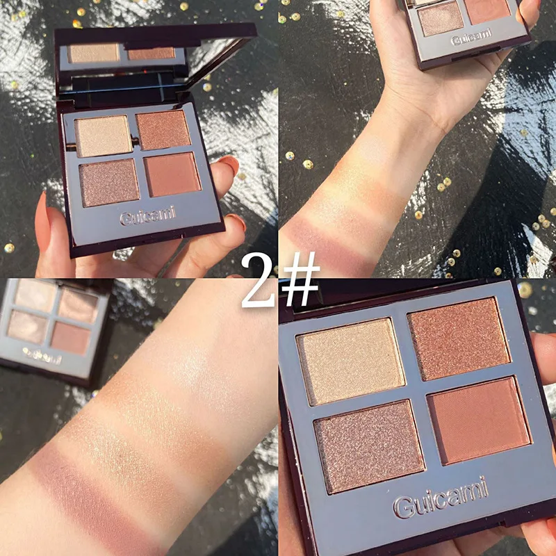 Цвета Палитра теней для век Мерцающая матовая блестящая пудра Косметический