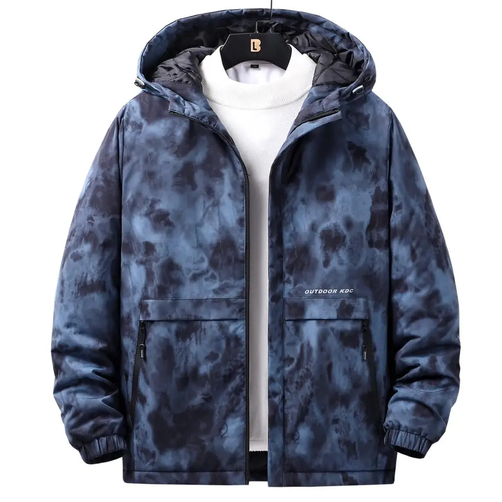 Hooded Men's Winter Jacket Windbreaker Male Casual Fashion P