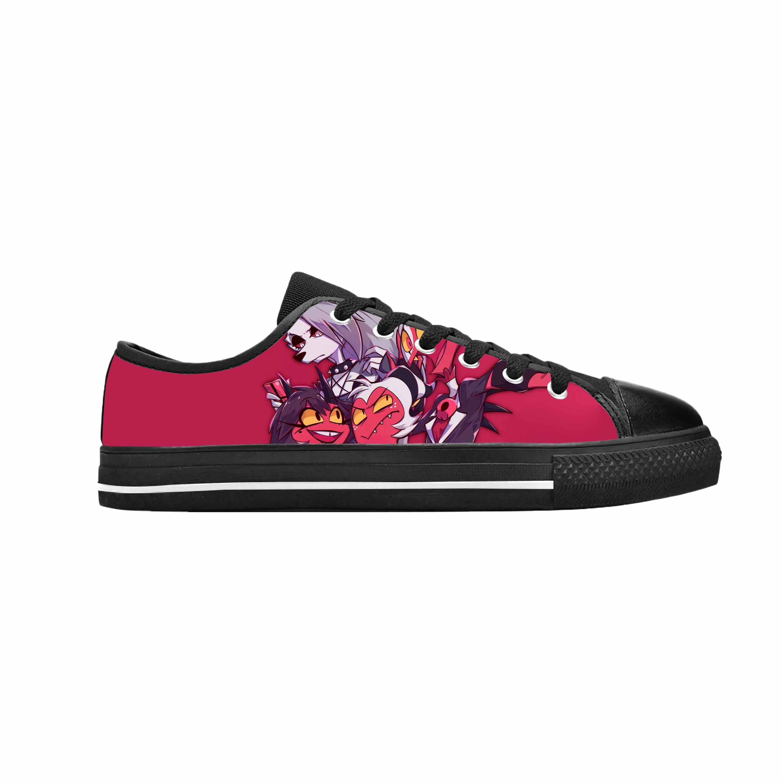 

Boss Anime Cartoon Manga Comic Cool Funny Helluva Casual Cloth Shoes Low Top Comfortable Breathable 3D Print Men Women Sneakers