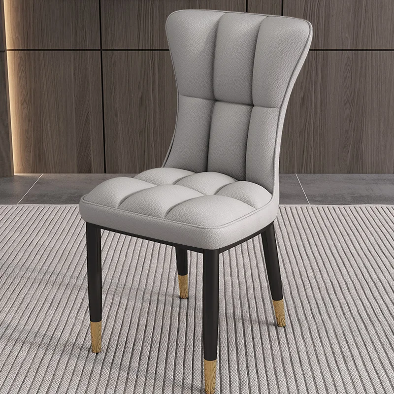 

Роскошные обеденные стулья, стулья для отдыха в ресторане, гостинице, кухонные стулья из искусственной кожи с подушкой, обеденные стулья, модная мебель для столовой