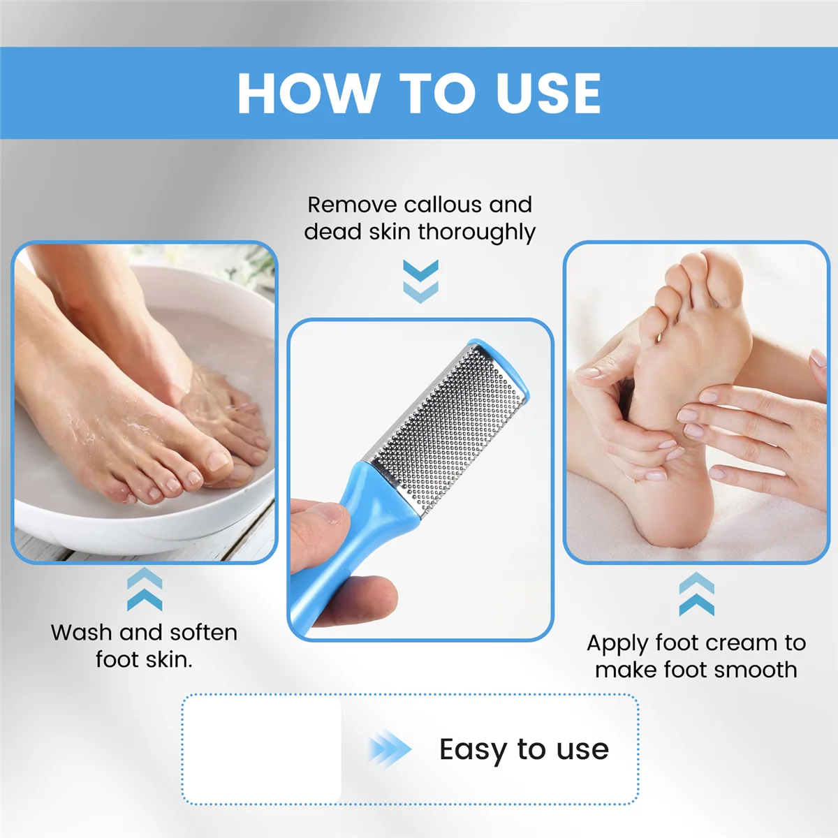 1 шт. профессиональная двухсторонняя пилка для ног рашпиль терка пятки средство