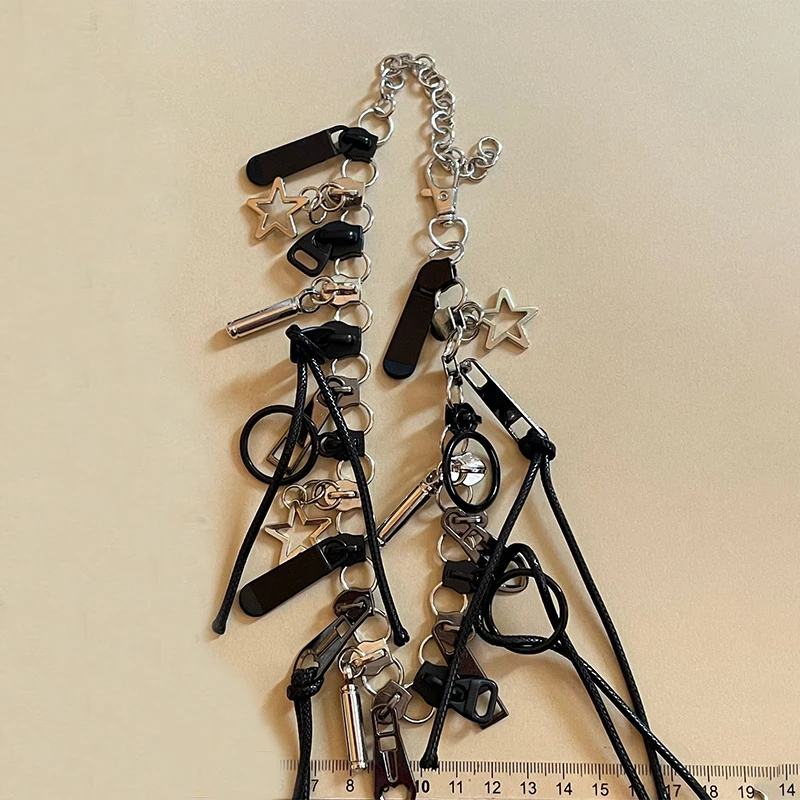 Ожерелье с гальваническим покрытием на молнии в форме звезды