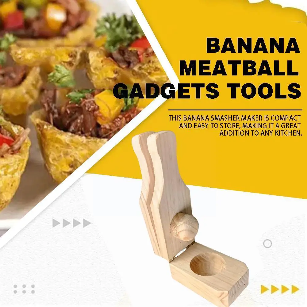 

Banana Smasher Maker Authentic Caribbean Flavor Kitchen Plantain Cups Tostones Plantain and Tools Tostonera Press F1R6