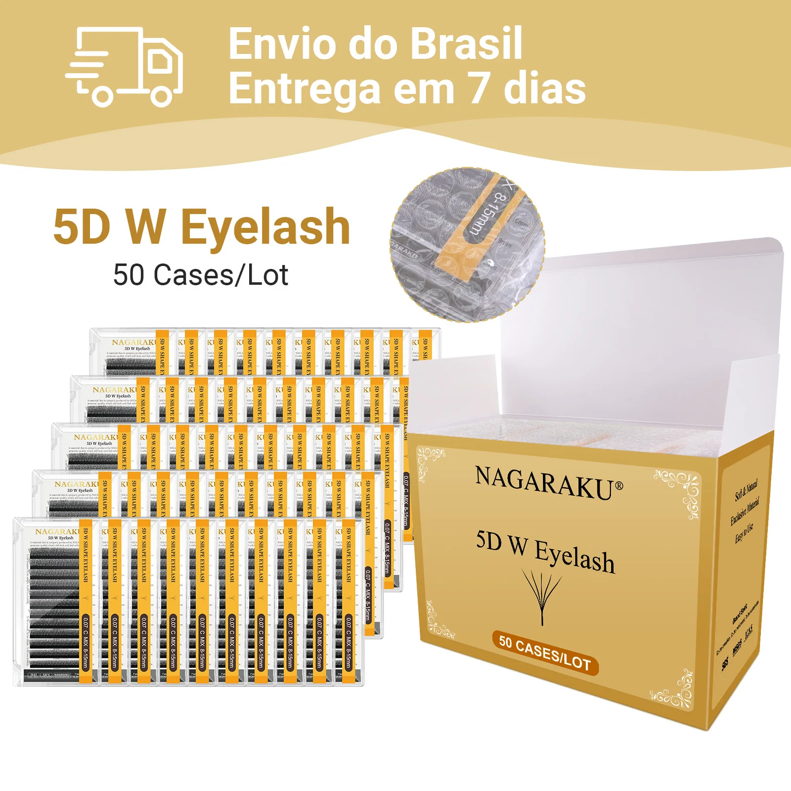 NAGARAKU Быстрая доставка 50 чехлов W-образной формы 3D 4D 5D Готовые вентиляторы
