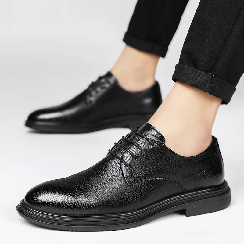 

Туфли мужские кожаные на шнуровке, роскошные брендовые, дышащие мокасины, повседневная обувь для вождения, универсальные лоферы, 2022