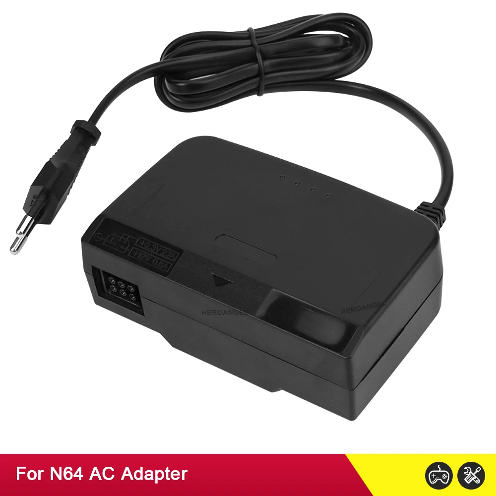 For Nintendo N64 AC Adapter Charger Portable Travel Power Adapter Power Supply Converter Wall Charger US EU Plug Dropshipping images - 6