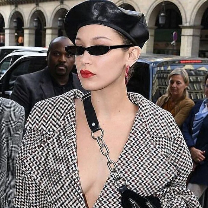 

2022 New Small Rectangle Sunglasses Women Men Punk Narrow Frame Leopard Vintage Square Sun Female Cat Eye Eyewear Oculos Summer