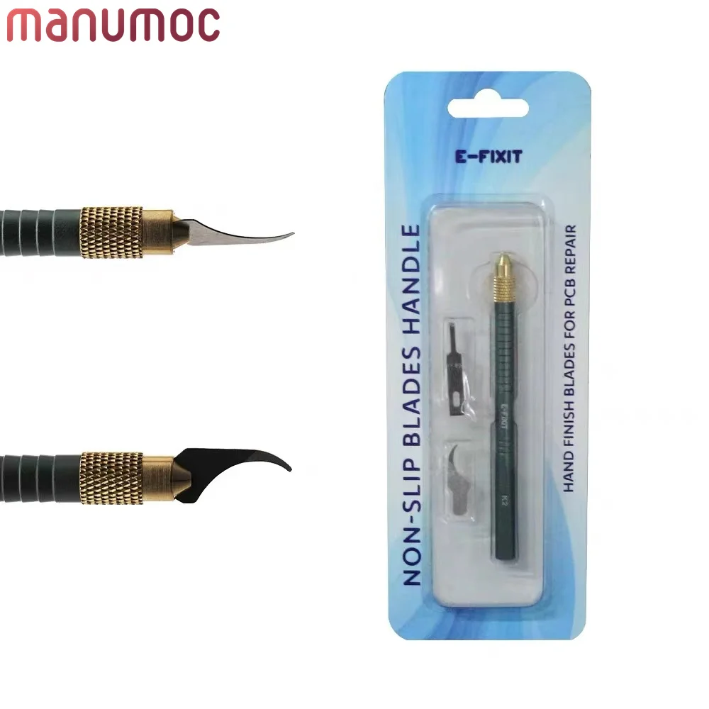 E-FIXIT набор нескользящих лезвий с ручкой для BSD лопаточного клея, клей для ЦП, удаляющий царапин, нож для ремонта печатных плат