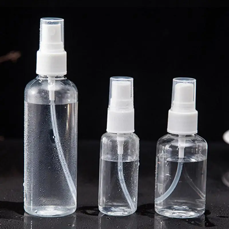 

30/50/100ml Refillable Empty Bottles Travel Transparent Plastic /Alcohol Atomizer Mini Cosmetic Containers Spray Bottles