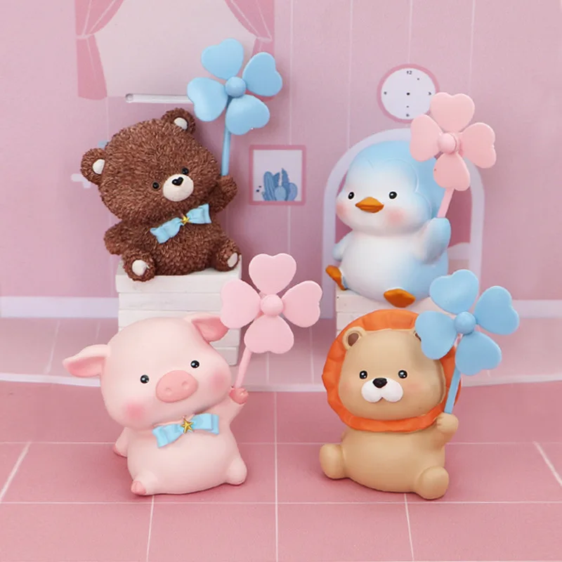 

Creative Windmill Paradise Car Decorative Baking Cake Decoration Desk Ornaments School Children Presents Girls Kids Lovely Gifts