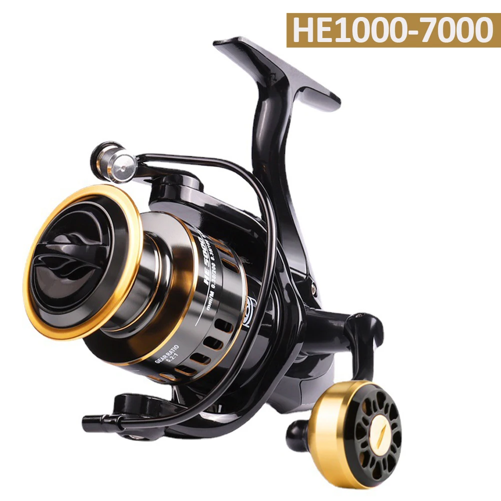 

Fishing Reel HE1000-7000 10KG Max Drag Spinning Reel Metal Spool Ball Grip Reel For Freshwater Saltwater Fishing Tackle