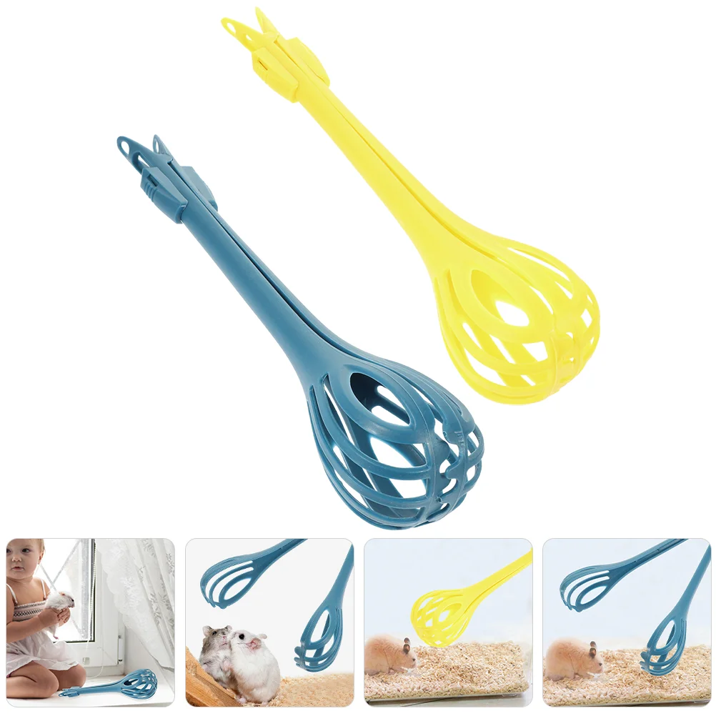 

2 Pcs Mini Blender Plastic Small Pet Clips Utensil Tool Holder Multifunctional Hamster Tong Egg Mixer Fruit Pets
