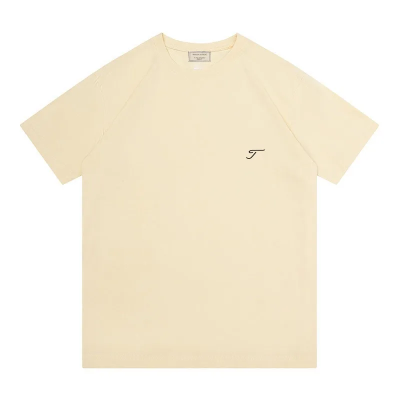 Men's and Women's Golf Round Neck T-shirt Casual Golf Cotton Short Sleeve T-shirt Couple Loose Golf Suit Summer