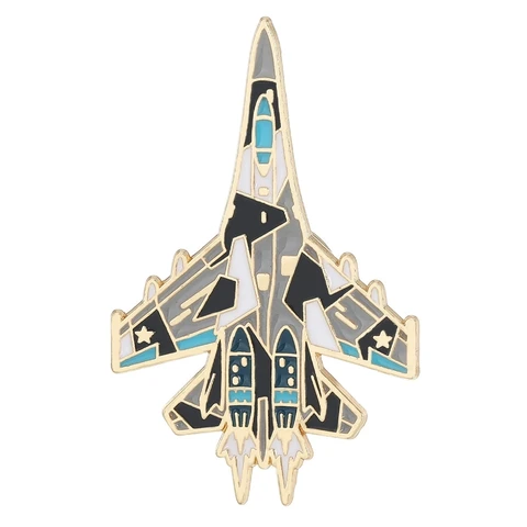Брошь самолет из цинкового сплава
