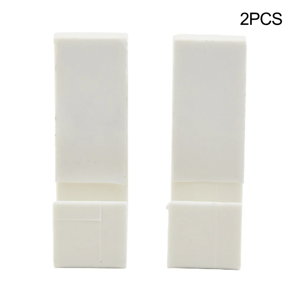 

2-20pcs Plastic White Double Roller Blind Clamp Carrier Without Drilling Sash Door Holder Curtain Hook Accessories