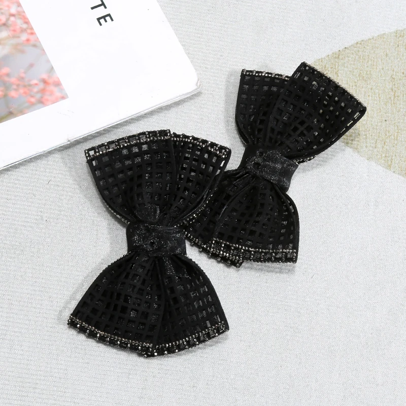 Bow Metal Decorative Shoes Floral Handmade DIY Self-adhesive Women's Shoes Rhinestone High Heel Buckle Single Shoe Accessories