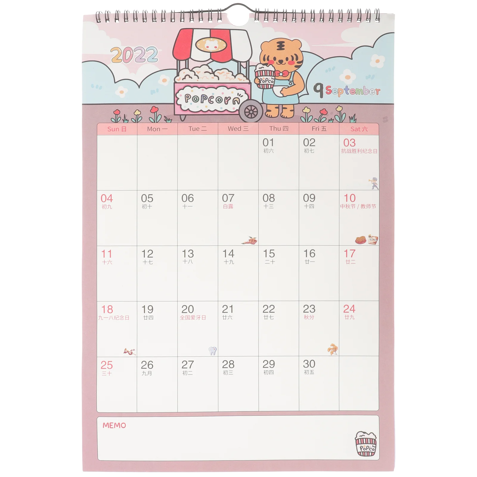 Настенный календарь, кролик, год, годовой, ежемесячный календарь, подарки на китайский новый год